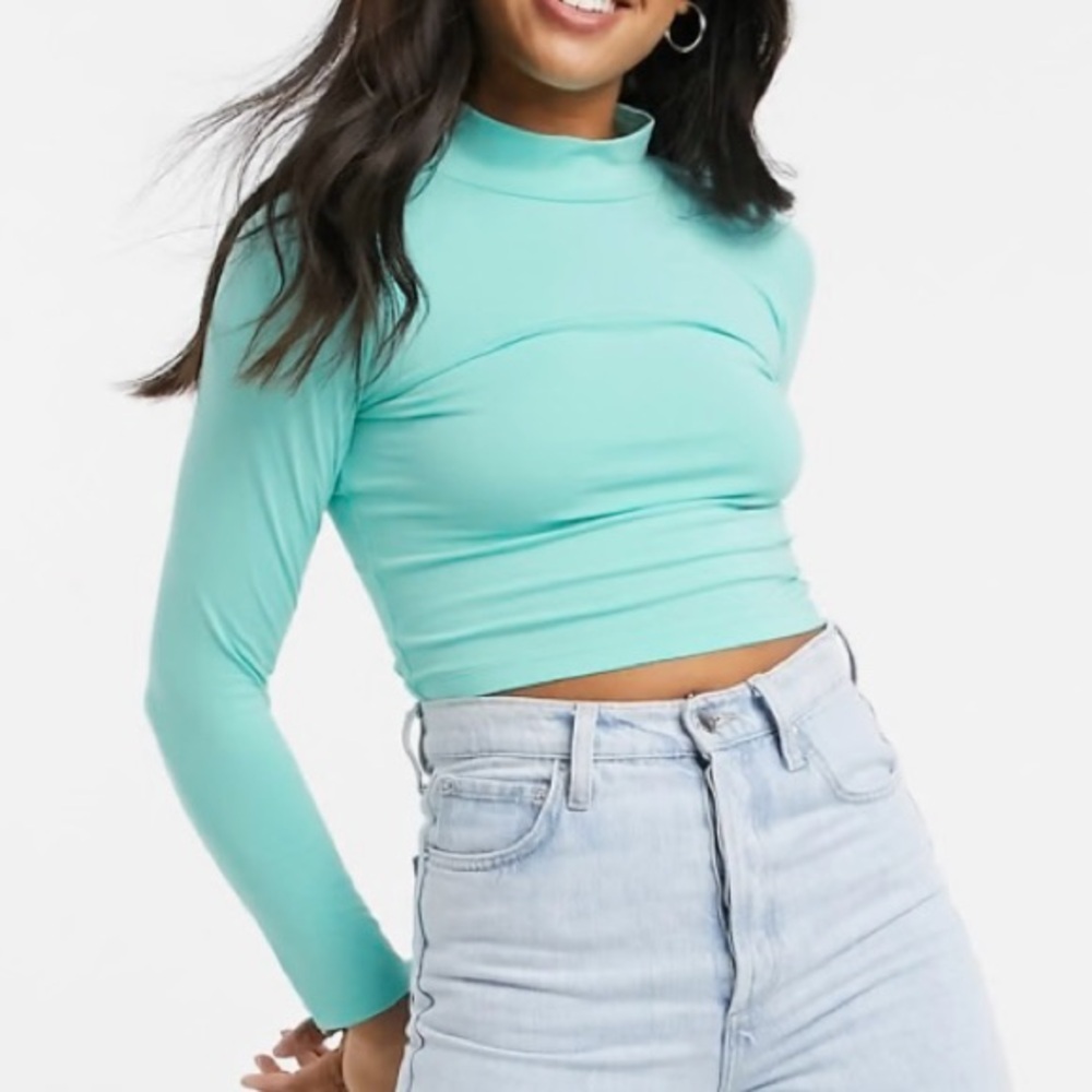 ASOS Cropped Mock Turtleneck